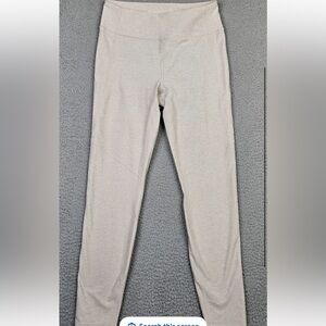Outdoor Voices Leggings Womens Large Beige Pants Activewear Compression Yoga